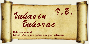 Vukašin Bukorac vizit kartica